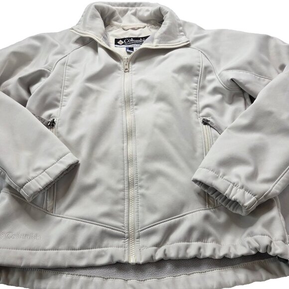 Columbia Women's Size Medium White Fleece Lined Jacket - Picture 1 of 8
